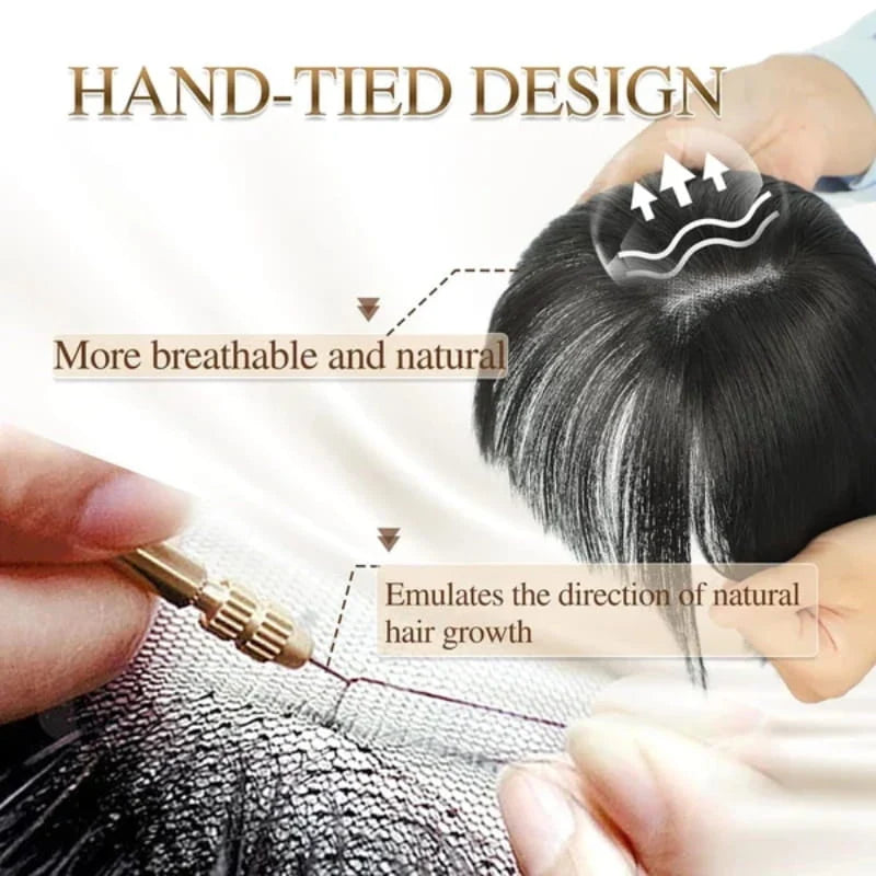 Bangs Hairpiece Synthetic Adjustable Natural-Looking