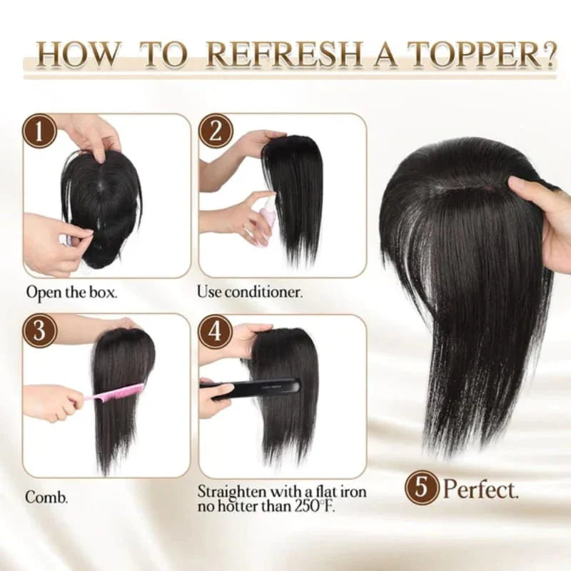 Bangs Hairpiece Synthetic Adjustable Natural-Looking