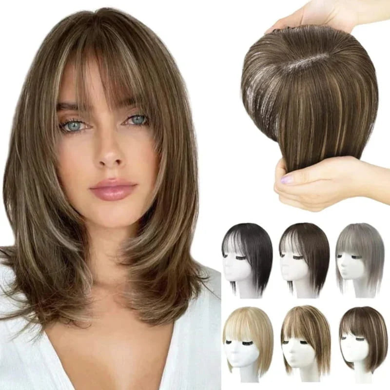 Bangs Hairpiece Synthetic Adjustable Natural-Looking