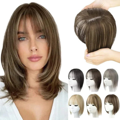 Bangs Hairpiece Synthetic Adjustable Natural-Looking