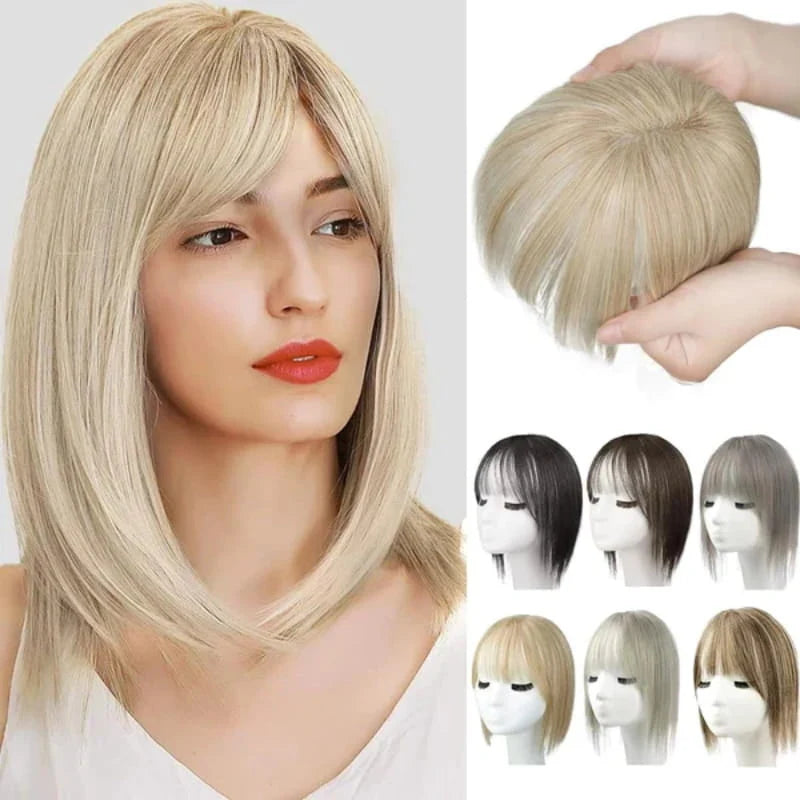 Bangs Hairpiece Synthetic Adjustable Natural-Looking