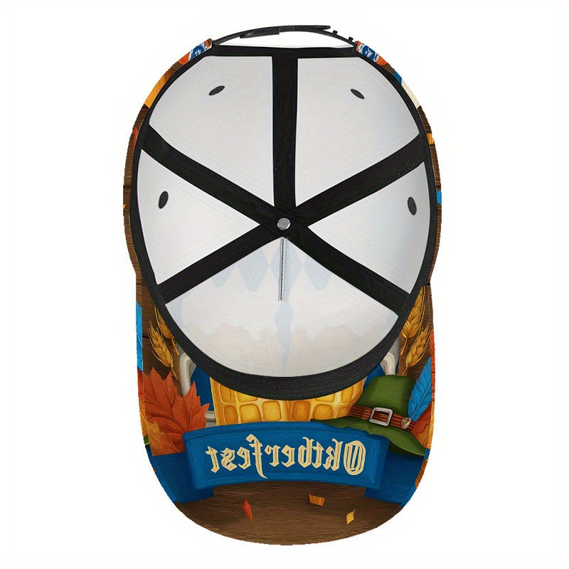 Baseball Cap All-Over Oktoberfest Print Adjustable Snapback
