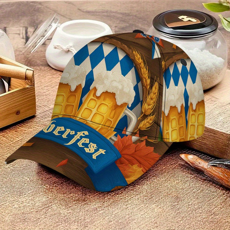 Baseball Cap All-Over Oktoberfest Print Adjustable Snapback