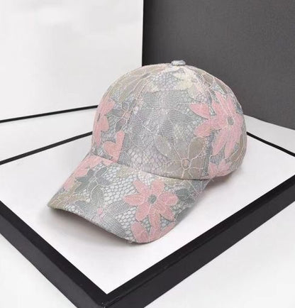 Baseball Cap Sequin Butterfly Breathable Mesh Adjustable Closure