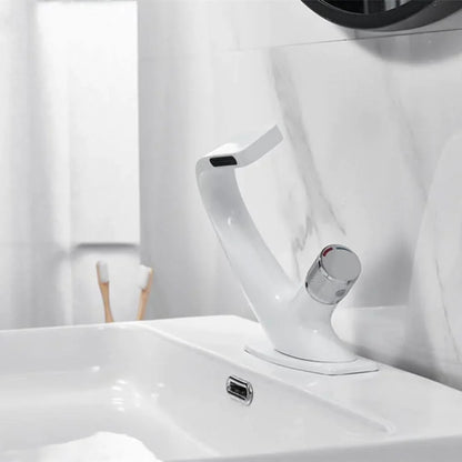 Basin Mixer Waterfall Spout Solid Brass & Ceramic Cartridge