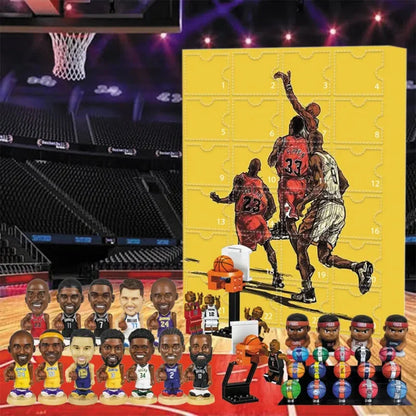 Basketball Advent Calendar 24-Day Collectible Figures & Ornaments