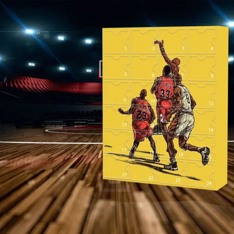 Basketball Advent Calendar 24-Day Collectible Figures & Ornaments