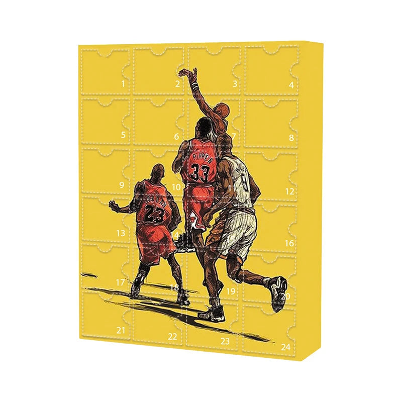 Basketball Advent Calendar 24-Day Collectible Figures & Ornaments