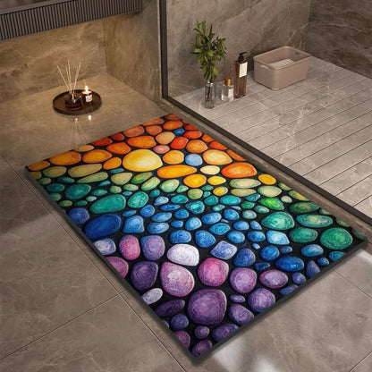 Bath Mat Diatomaceous Earth Quick-Drying Non-Slip Backing