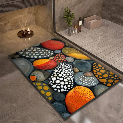 Bath Mat Diatomaceous Earth Quick-Drying Non-Slip Backing