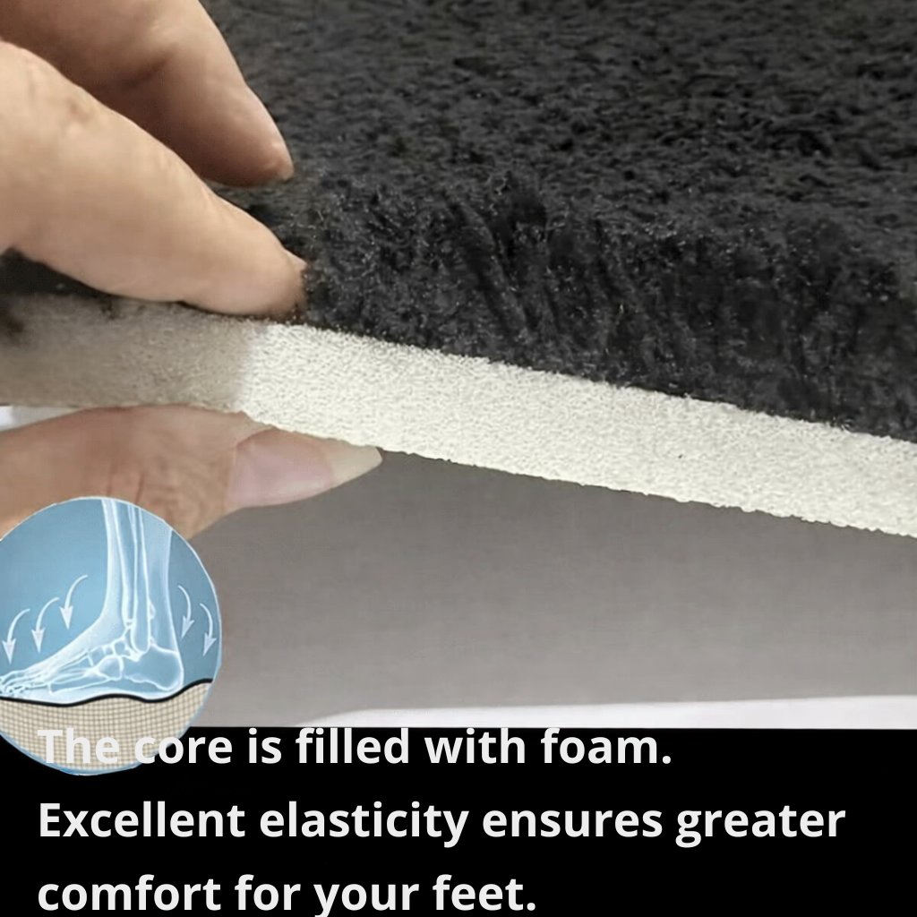 Bath Mat Extra Soft Microfiber Anti-Slip Backing & Quick-Drying