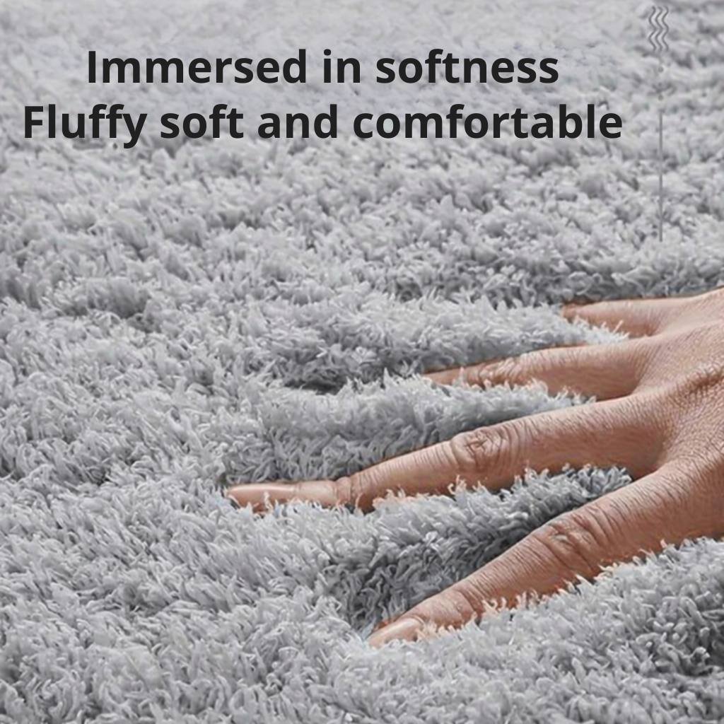 Bath Mat Extra Soft Microfiber Anti-Slip Backing & Quick-Drying