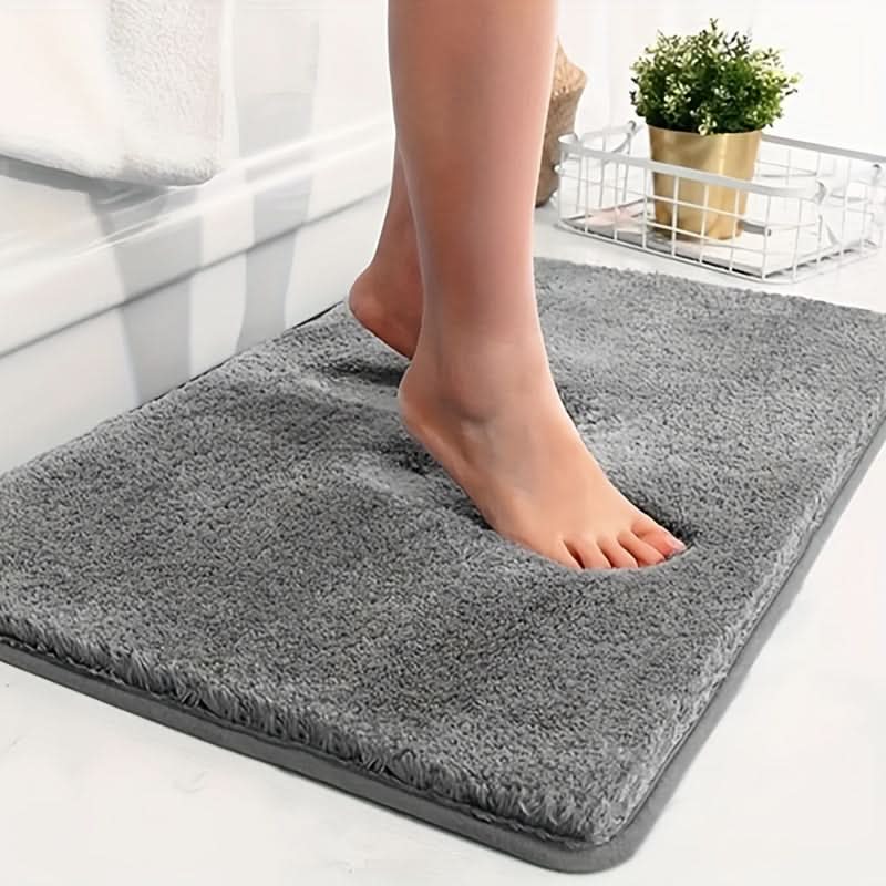 Bath Mat Extra Soft Microfiber Anti-Slip Backing & Quick-Drying