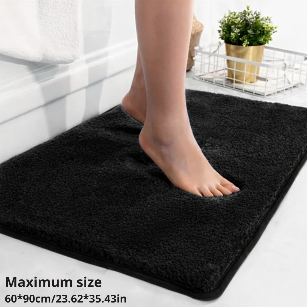Bath Mat Extra Soft Microfiber Anti-Slip Backing & Quick-Drying