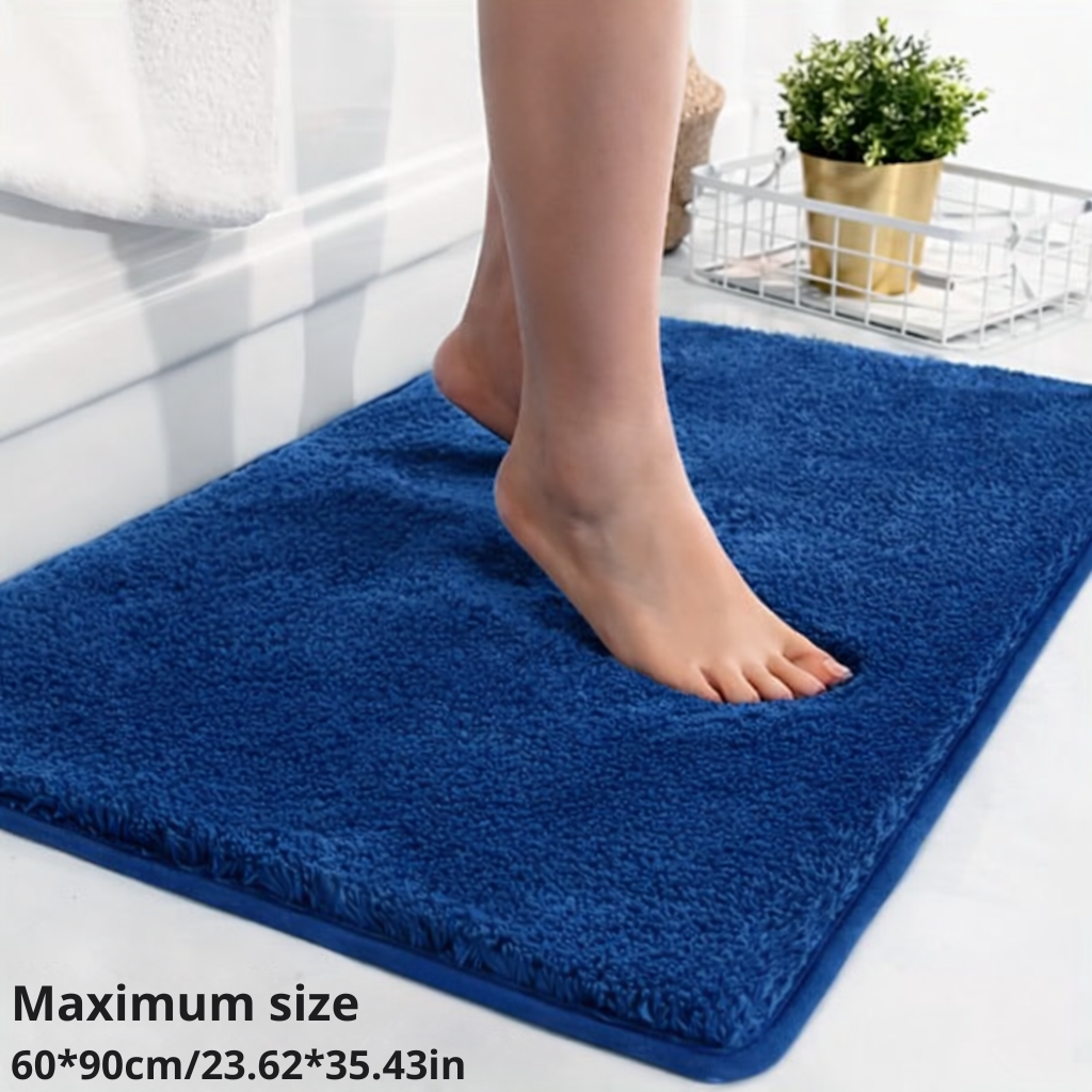 Bath Mat Extra Soft Microfiber Anti-Slip Backing & Quick-Drying