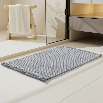Bath Mat Extra-Thick Microfiber Non-Slip Backing