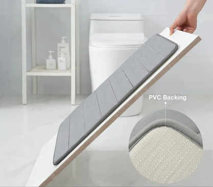 Bath Mat Memory Foam Absorbent Microfiber Non-Slip Backing