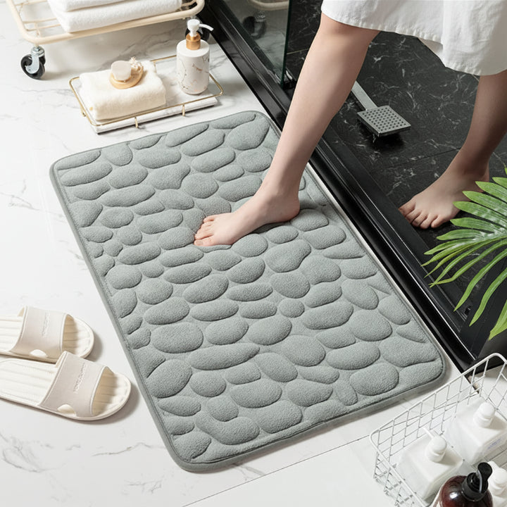 Bath Mat Memory Foam & Non-Slip Backing Quick-Drying