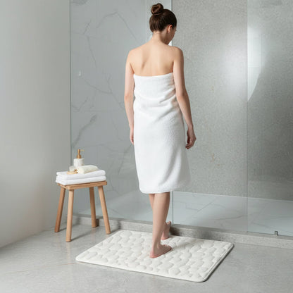 Bath Mat Memory Foam & Non-Slip Backing Quick-Drying
