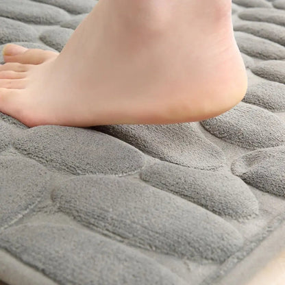Bath Mat Memory Foam & Non-Slip Backing Quick-Drying