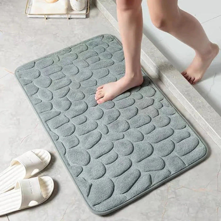 Bath Mat Memory Foam & Non-Slip Backing Quick-Drying