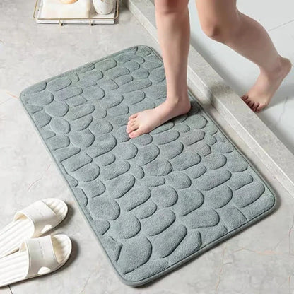 Bath Mat Memory Foam & Non-Slip Backing Quick-Drying