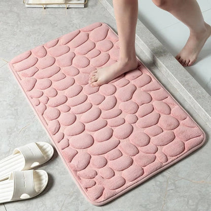 Bath Mat Memory Foam & Non-Slip Backing Quick-Drying