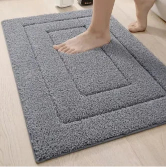 Bath Mat Microfiber Absorbent Non-Slip Machine-Washable