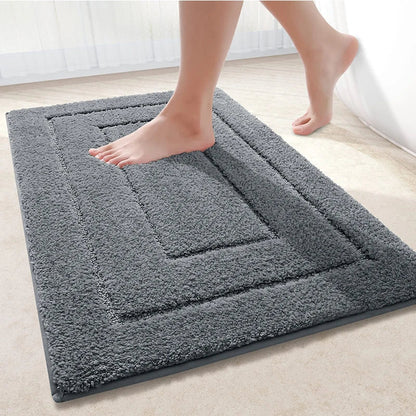 Bath Mat Microfiber Double Frame Non-Slip