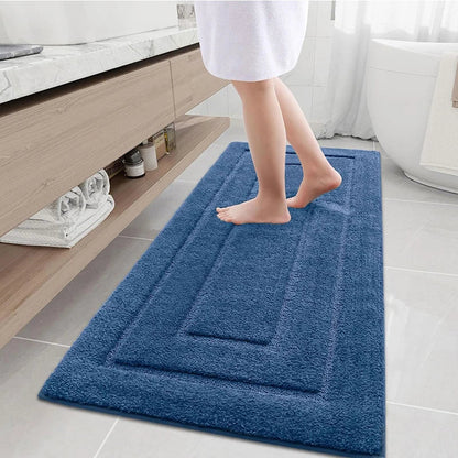 Bath Mat Microfiber Double Frame Non-Slip