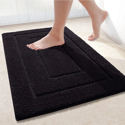 Bath Mat Microfiber Double Frame Non-Slip