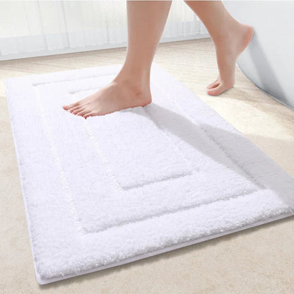Bath Mat Microfiber Double Frame Non-Slip