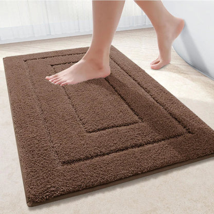 Bath Mat Microfiber Double Frame Non-Slip