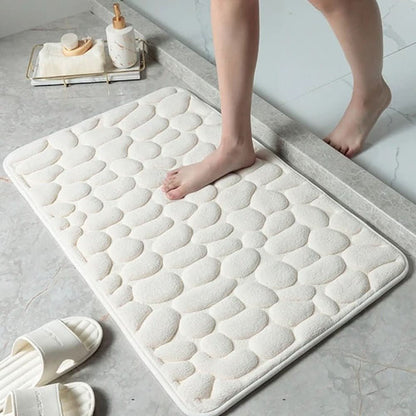 Bath Mat Microfiber Fast-Absorbing Non-Slip Machine-Washable