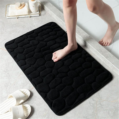 Bath Mat Microfiber Fast-Absorbing Non-Slip Machine-Washable