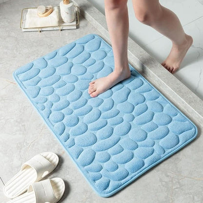 Bath Mat Microfiber Fast-Absorbing Non-Slip Machine-Washable