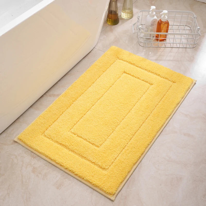Bath Mat Plush Microfiber Absorbent Non-Slip Backing