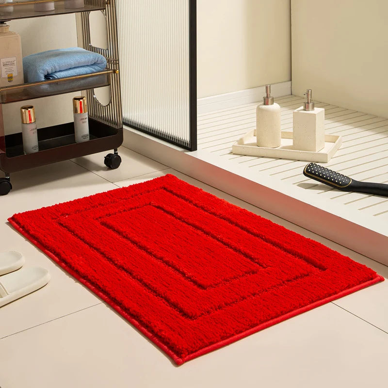 Bath Mat Plush Microfiber Absorbent Non-Slip Backing