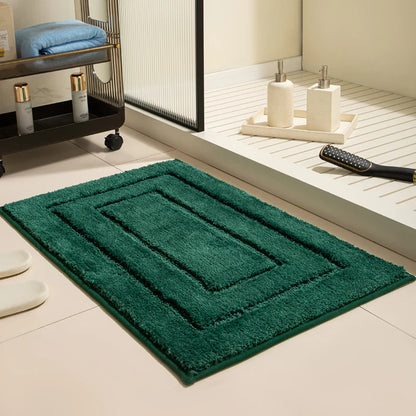Bath Mat Plush Microfiber Absorbent Non-Slip Backing