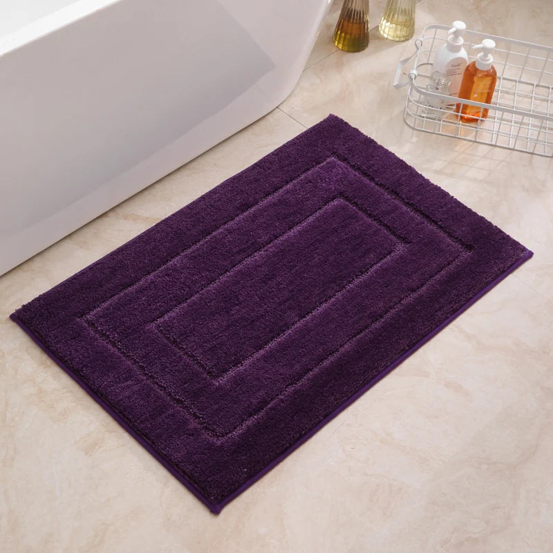 Bath Mat Plush Microfiber Absorbent Non-Slip Backing