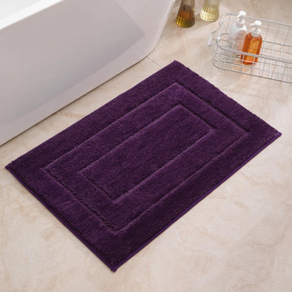 Bath Mat Plush Microfiber Absorbent Non-Slip Backing