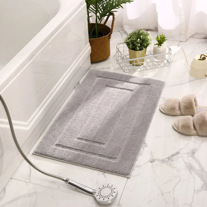 Bath Mat Plush Microfiber Absorbent Non-Slip Backing