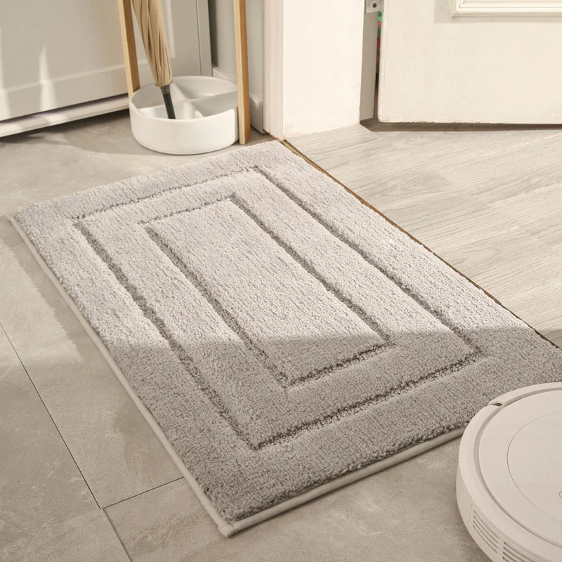 Bath Mat Plush Microfiber Absorbent Non-Slip Backing