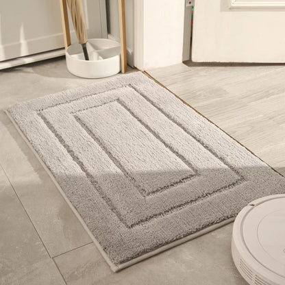 Bath Mat Plush Microfiber Absorbent Non-Slip Backing