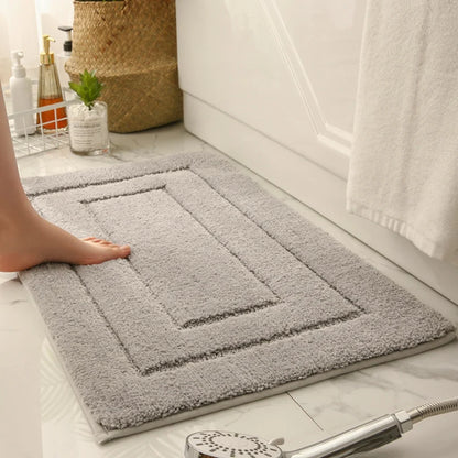 Bath Mat Plush Microfiber Absorbent Non-Slip Backing