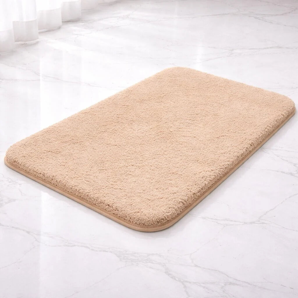 Bath Mat Plush Microfibre Non-Slip Backing