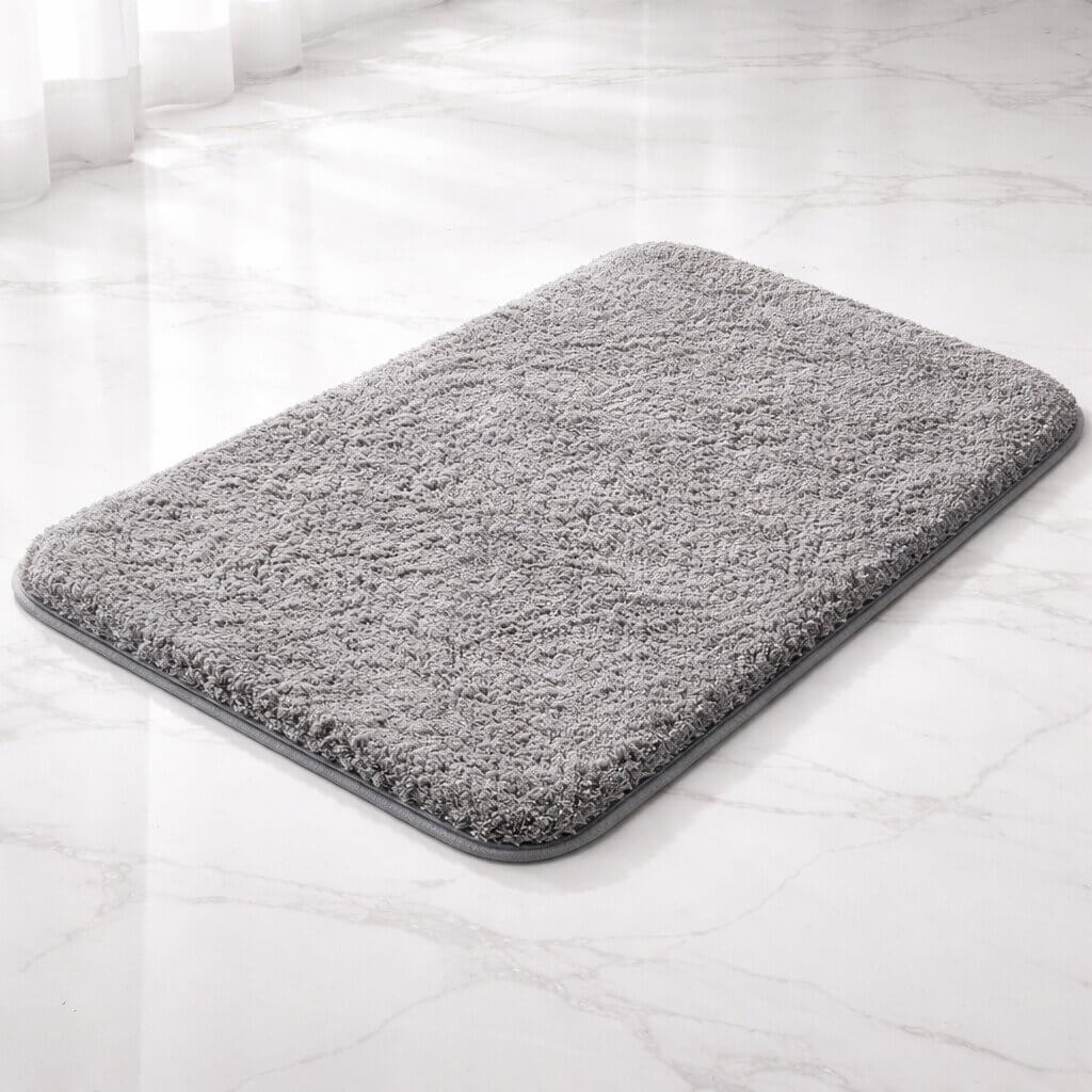 Bath Mat Plush Microfibre Non-Slip Backing