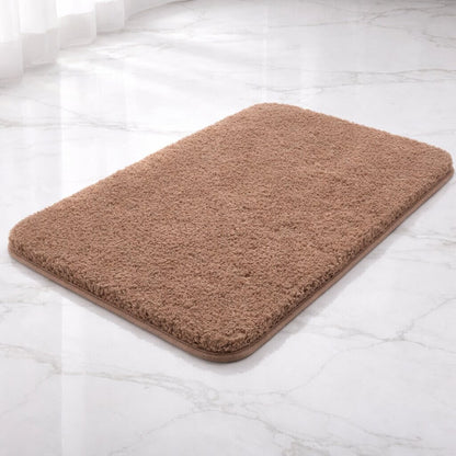 Bath Mat Plush Microfibre Non-Slip Backing