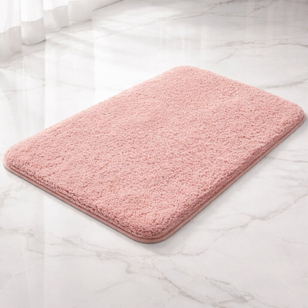 Bath Mat Plush Microfibre Non-Slip Backing