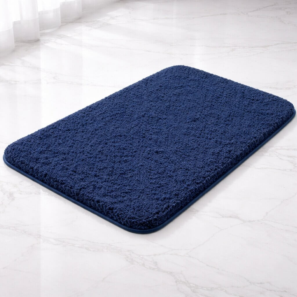 Bath Mat Plush Microfibre Non-Slip Backing